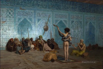 蛇使い ギリシャ アラビア オリエンタリズム ジャン レオン ジェローム Oil Paintings